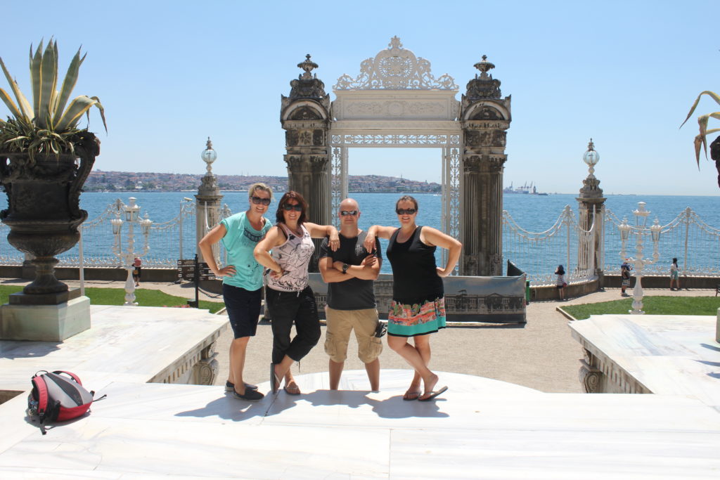 Group shot at Dolmabahce Palace