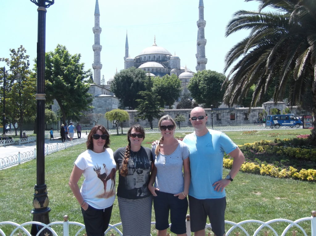 Group shot at blue mosque